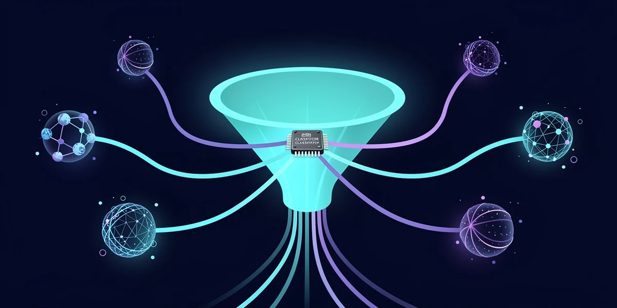A drop-in router picks a different model for every request, using an on-box scorer not a prompt